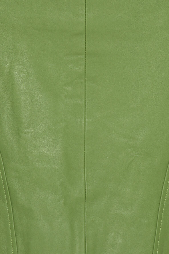 REMAIN Leather Mini Skirt Forest green