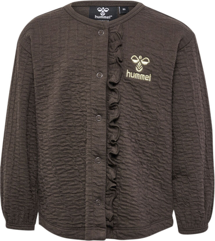 Hummel hmlISSA SWEAT JACKET Chocolate brown