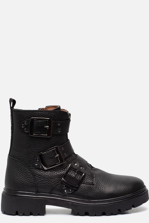 Muyters Biker boots zwart Leer