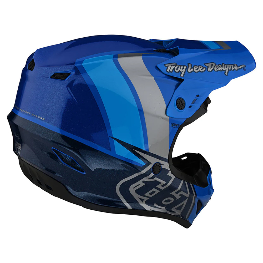 Troy Lee Designs - Casque GP Nova Bleu / Bleu foncé / Argent