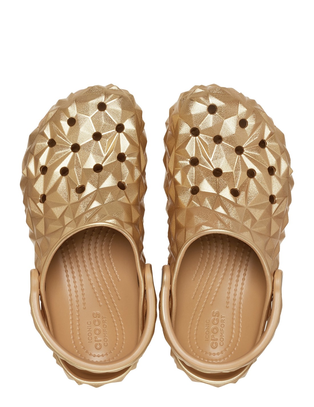 crocs Sabots femme cls metallic geometric clog gold