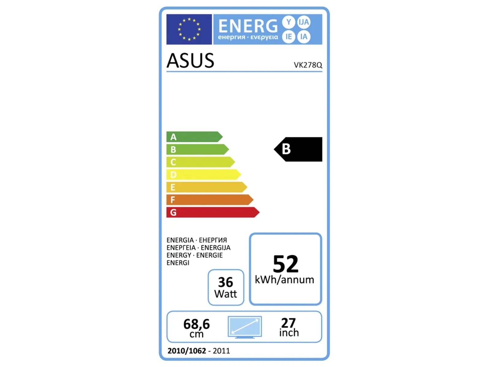 [OUTLET] - ASUS VK278Q - LED-skærm - 27