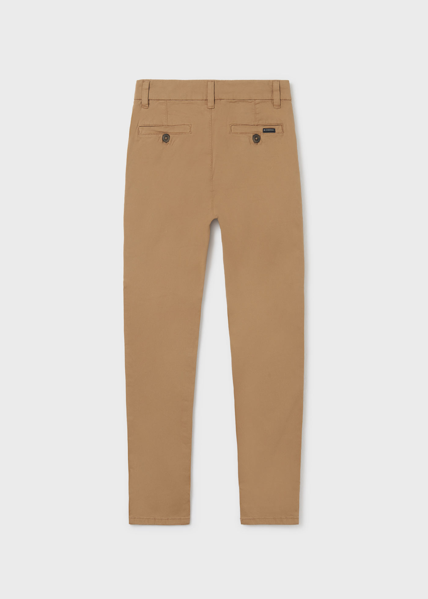 Calças chino slim-fit feitas de algodão sustentável para meninos