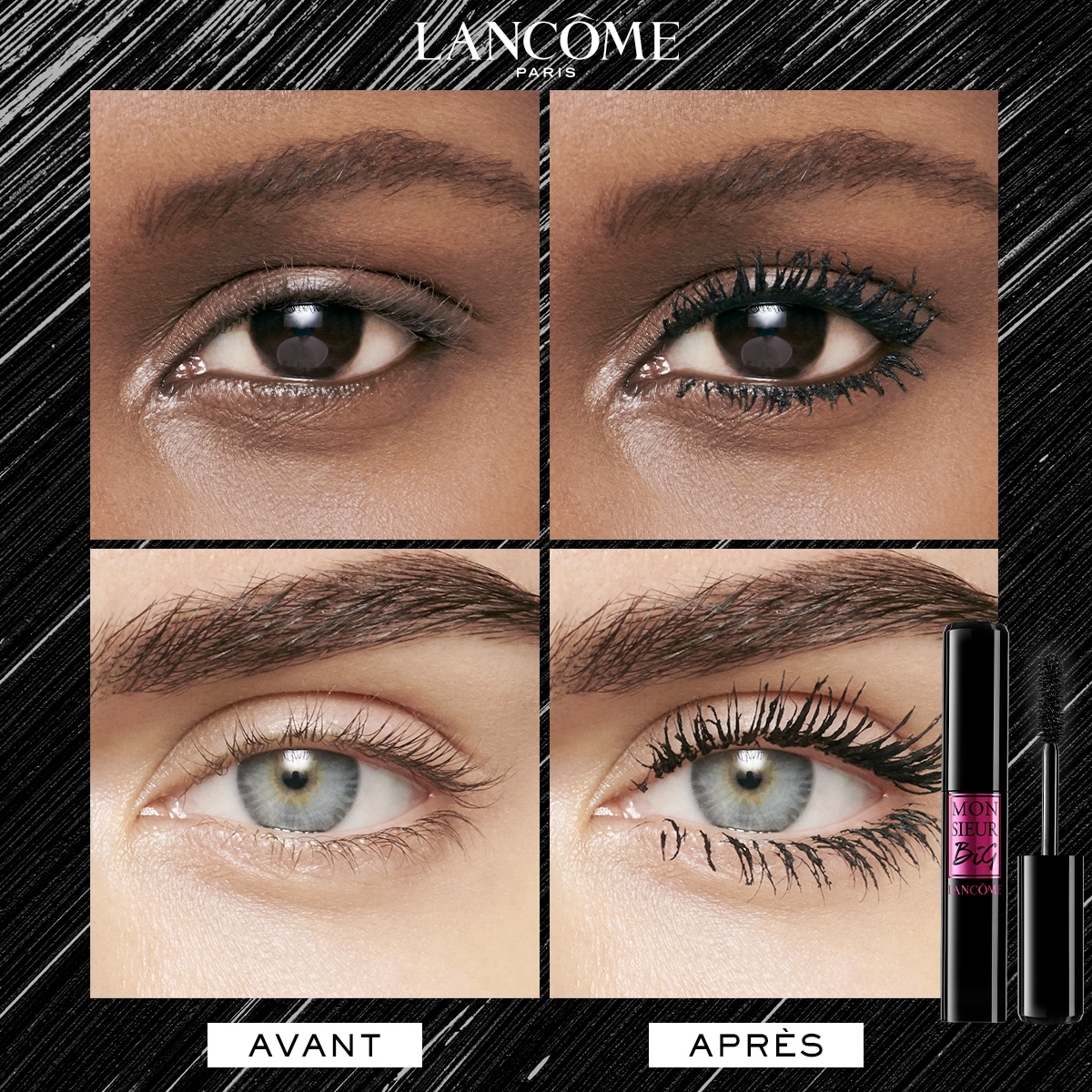LANCÔME Monsieur Big Mascara Waterproof Big Volume Et Tenue Jusqu’à 24h