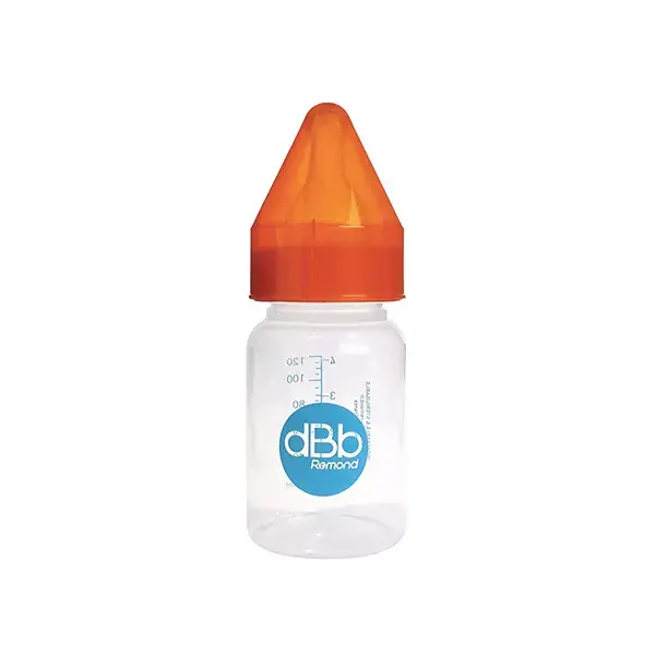 Mamadeira dBb Remond Regul'Air, Laranja Translúcida, 120ml