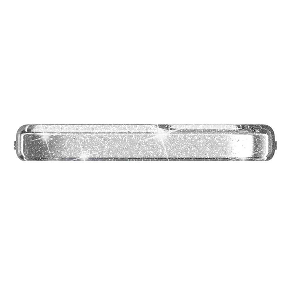 iPhone 13 Hybrid Hardcase Schutzhülle im Glitzer Design - Silber / Transparent