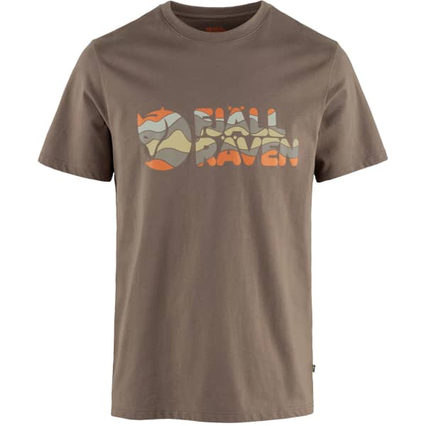 T-shirt FJALLRAVEN MULTICOLOR LOGO TSHIRT M SUEDE BROWN