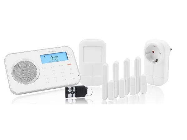 OLYMPIA ProHome 8762 - Hjemmealarmsystem - trådløs - Mobil - 802.11b/g - 2.4 Ghz, 868.5 MHz - hvid