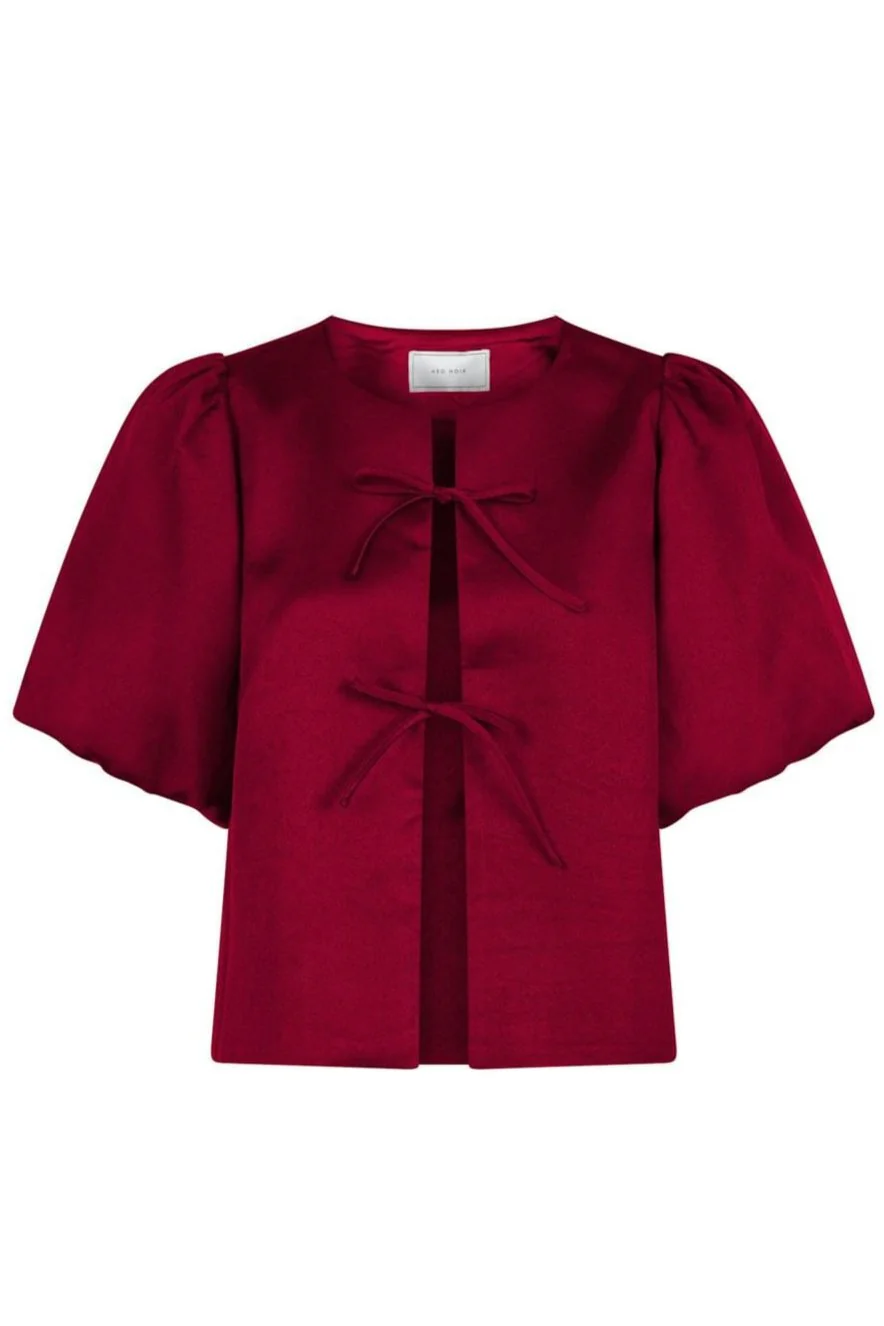 Neo Noir Aska Dull Satin Blouse 162685