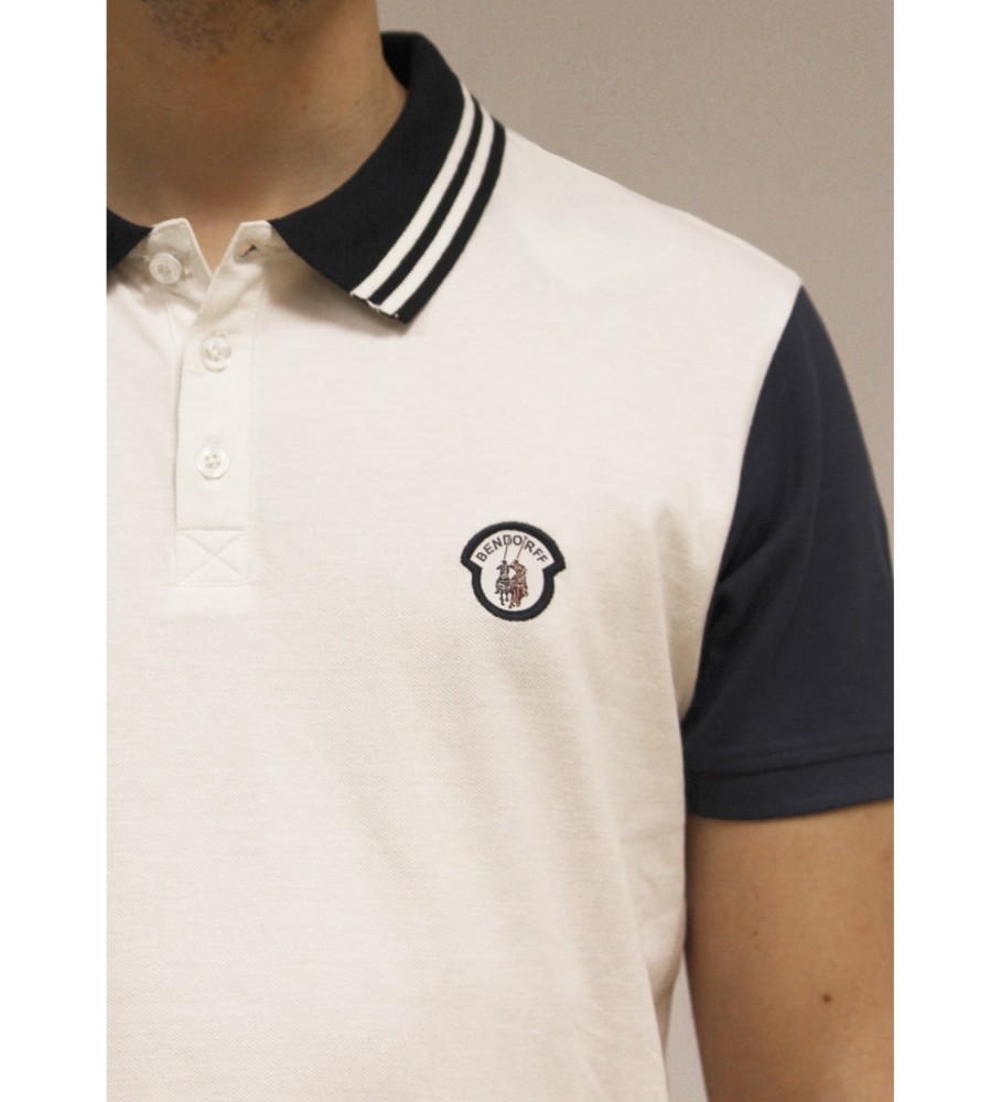 Camisa polo básica de manga curta Bendorff, branca