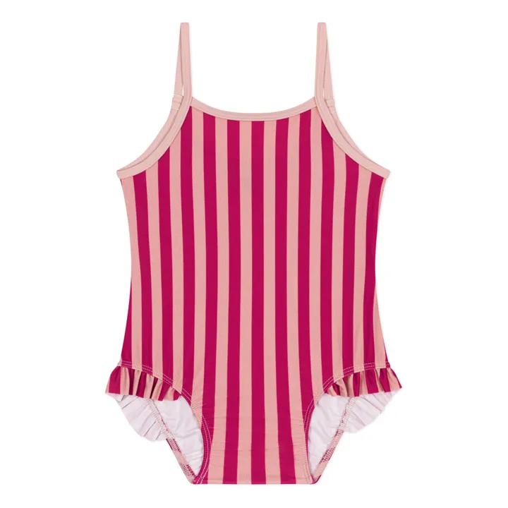 Petit Bateau Maillot 1 Pièce Mascotte Rayé | Rouge