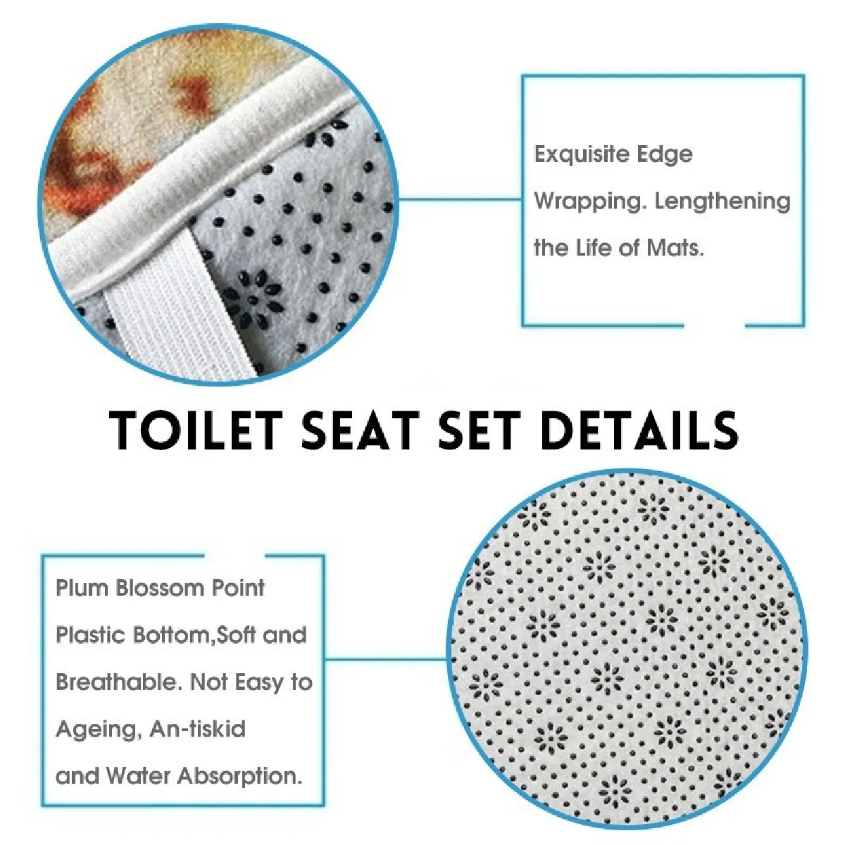 Universal Rideau de douche marbre avec ensemble tapis