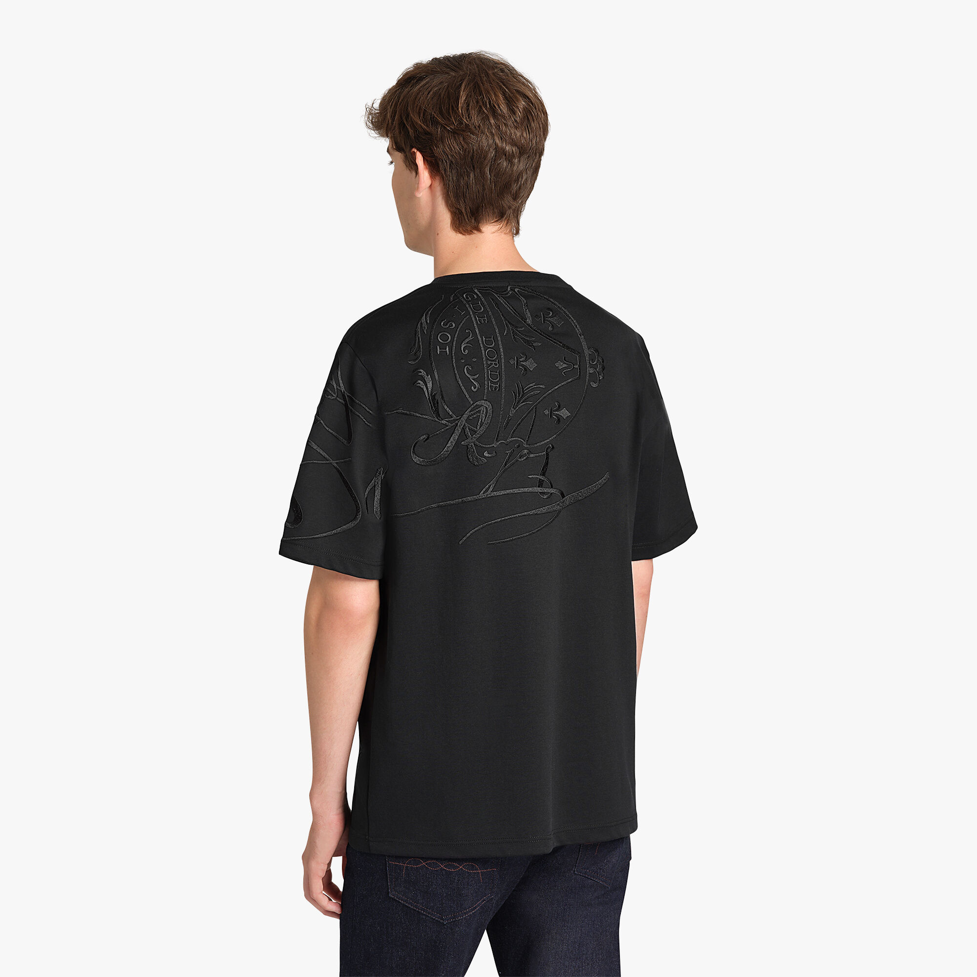 T-shirt Avec Broderie Scritto