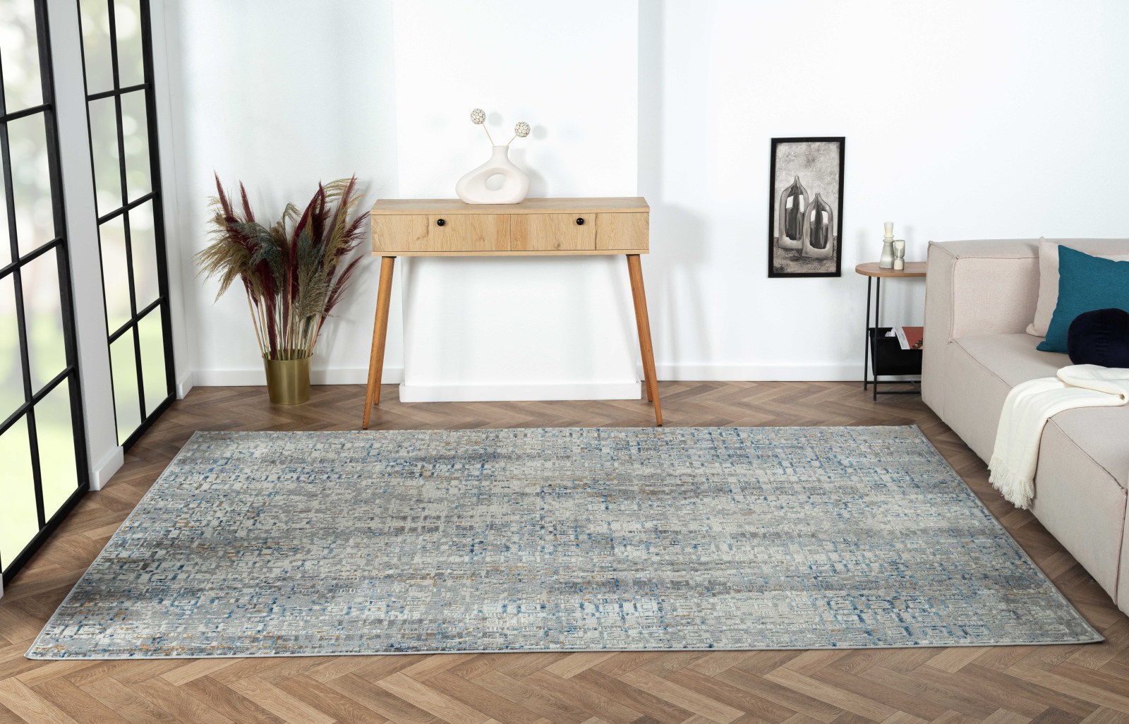 Teppich MY LOOK 2 - beige-hellgrau-blau - 200x290 cm