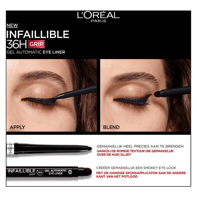 L'Oréal Paris Infaillible 36H Grip Gel Automatic Waterproof Eyeliner Blue Jersey 5 GR