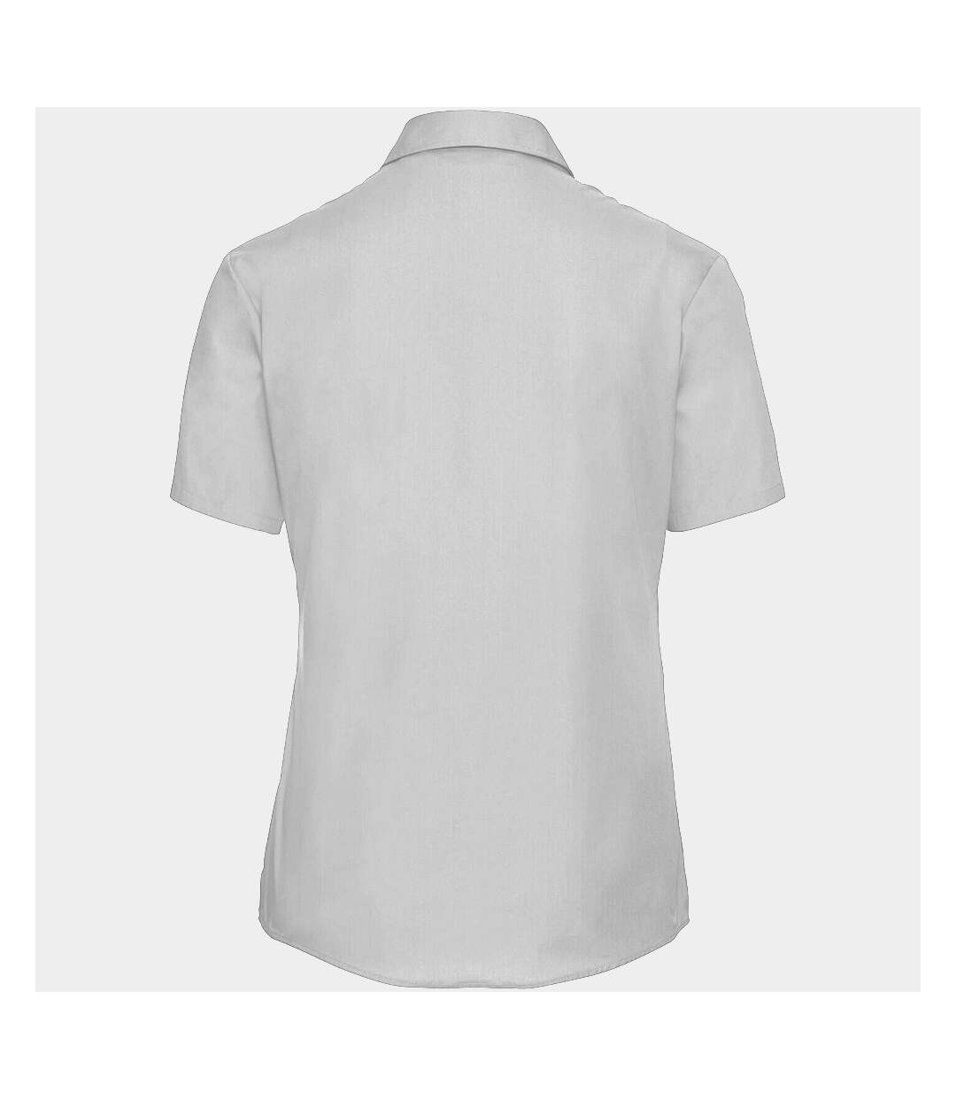 Russell Collection - Chemisier en popeline 100% coton à manches courtes - Femme (Blanc) - UTRW3263