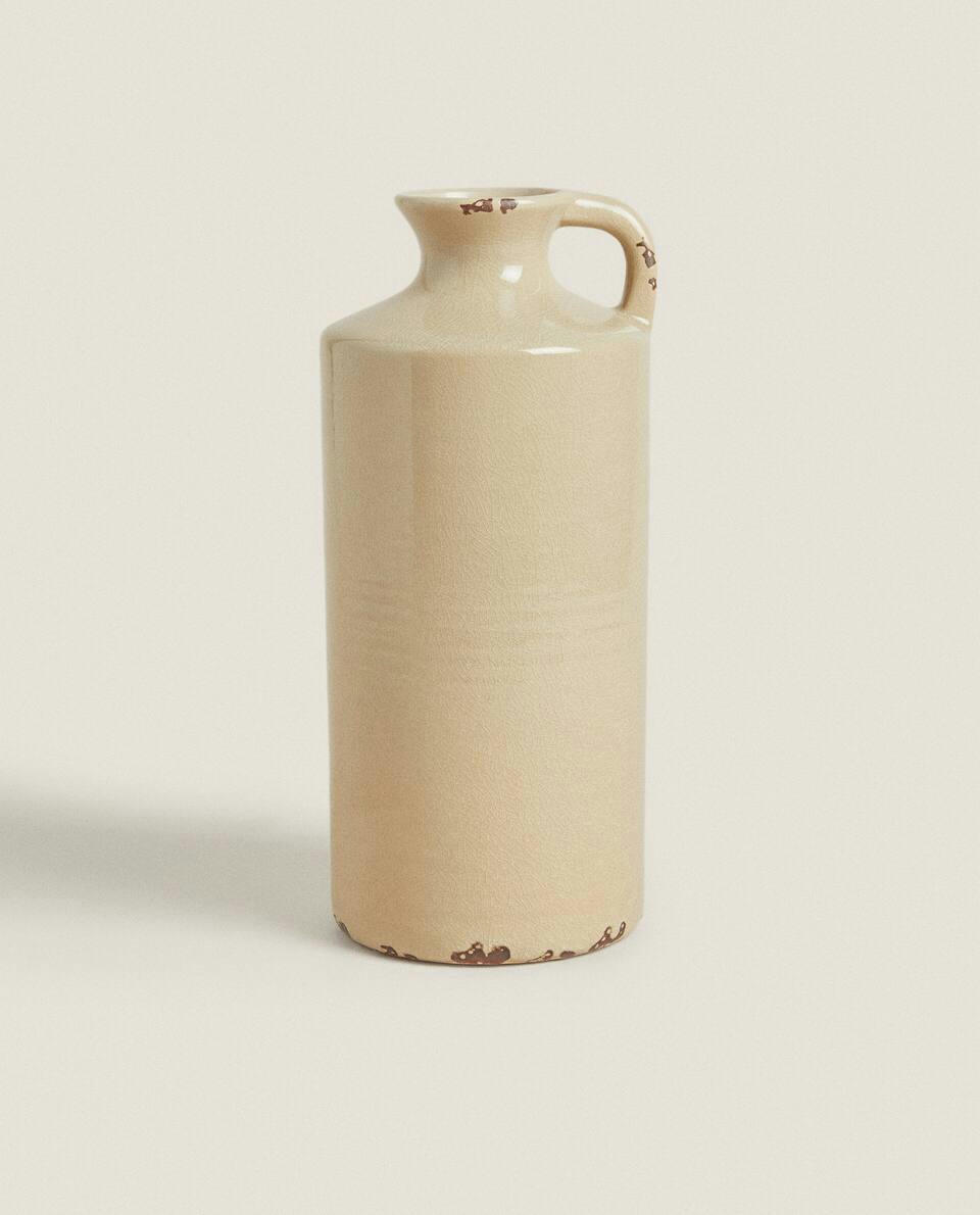 VASO DE CERÂMICA COM ALÇAS