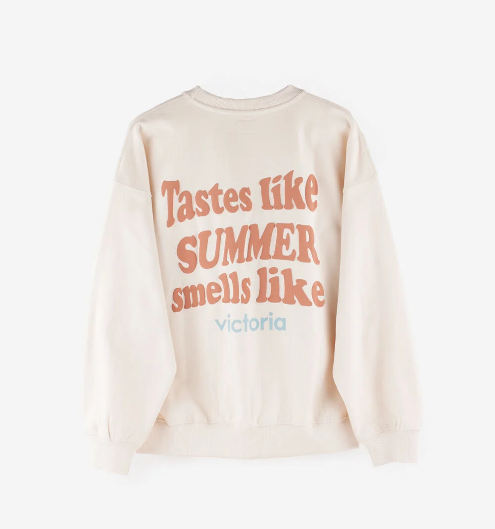 SWEAT-SHIRT COTON TEXTECRUDO