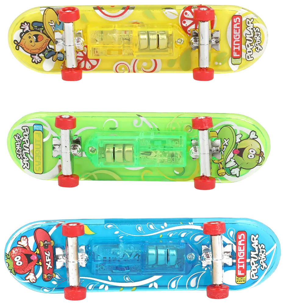 Fingerskateboard med lys