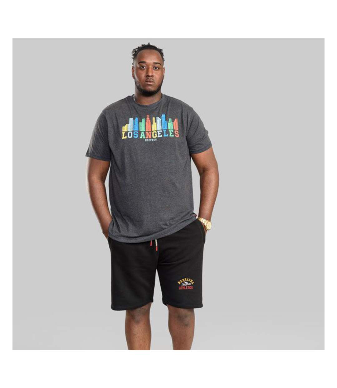 Duke - T-shirt HEMFORD D555 - Homme (Anthracite) - UTDC374