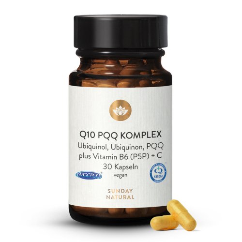 Sunday Natural Products  Q10 PQQ KOMPLEX plus B6 (P5P) + Vitamin C