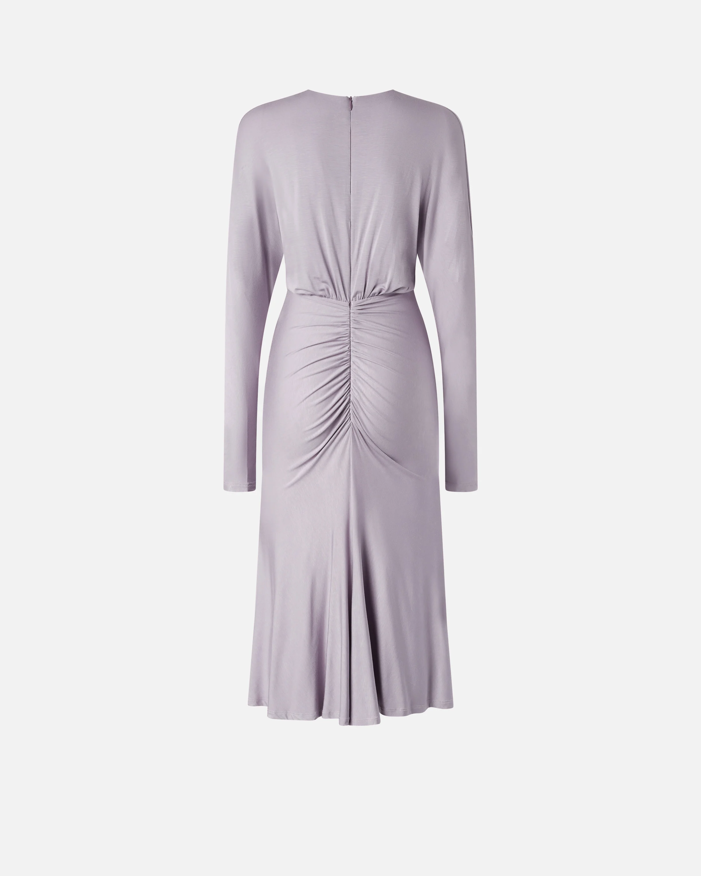 Midi dress in modal with v-neck | Violet