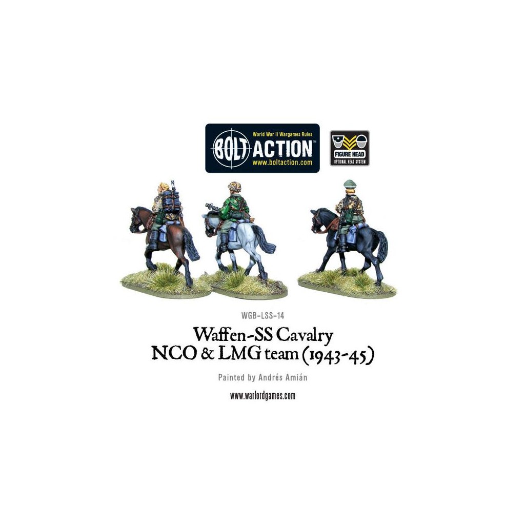 Bolt Action - Waffen SS Cavalry NCO & LMG Team (1942-45)