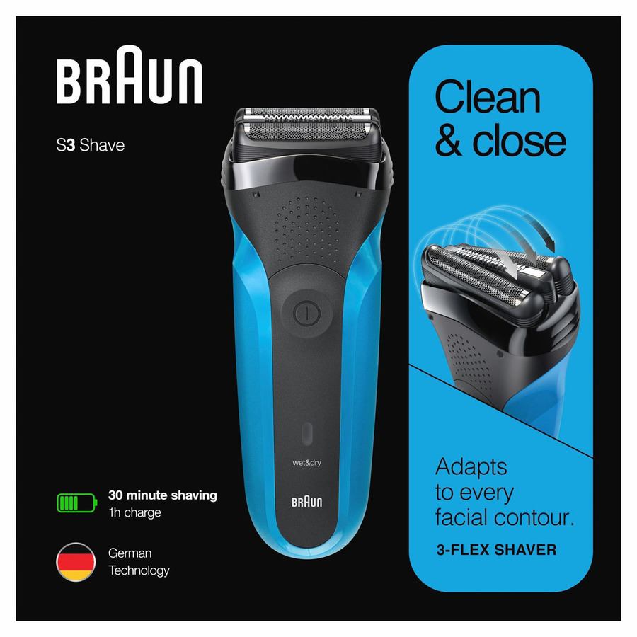 Braun Wet & Dry Electric Shaver Series 3 310s