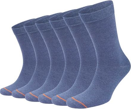 Suitable Sokken 6 Paar Bio Indigo Blauw SCK-21 Jns kopen