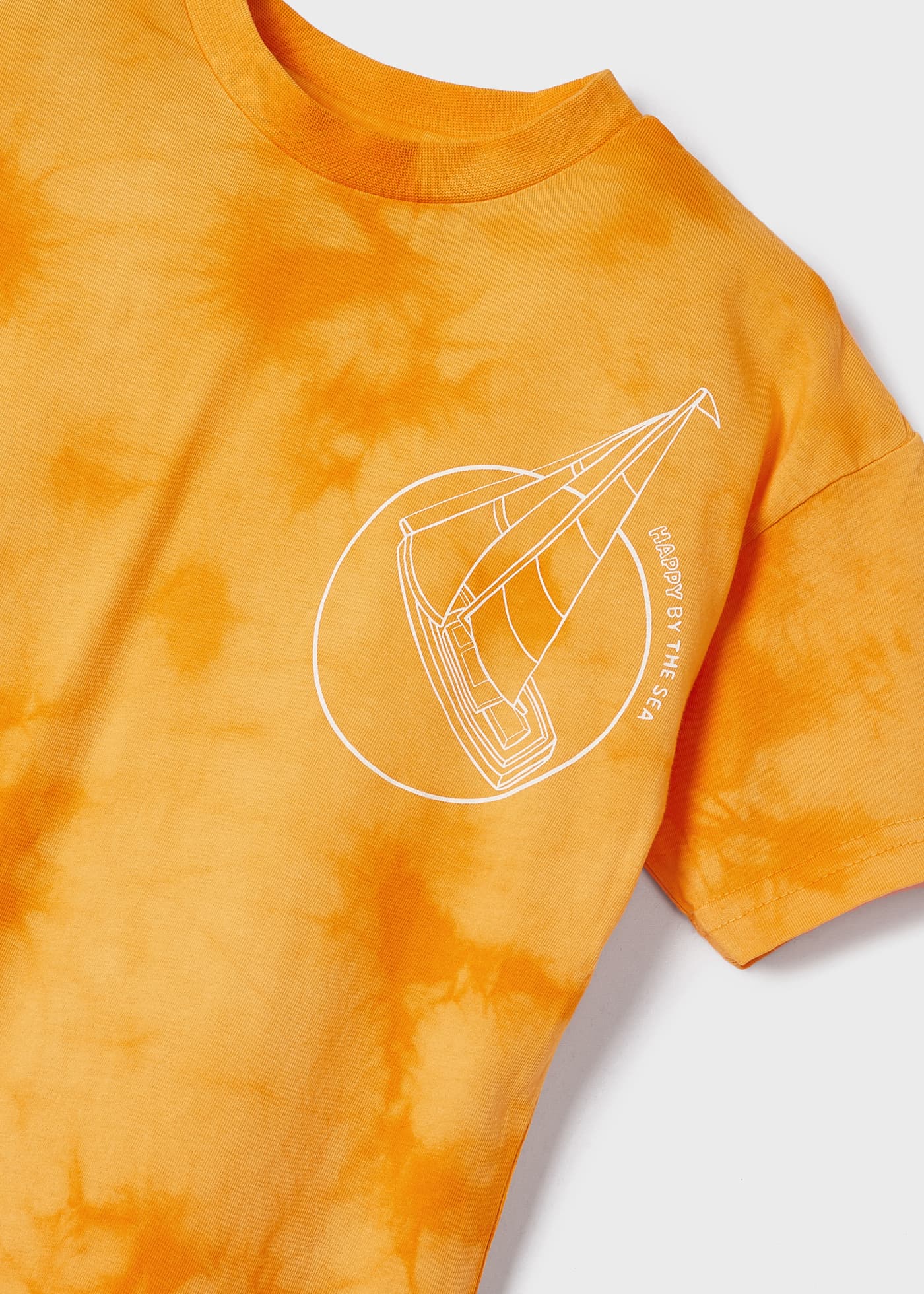 Camiseta tie-dye de algodão para meninos