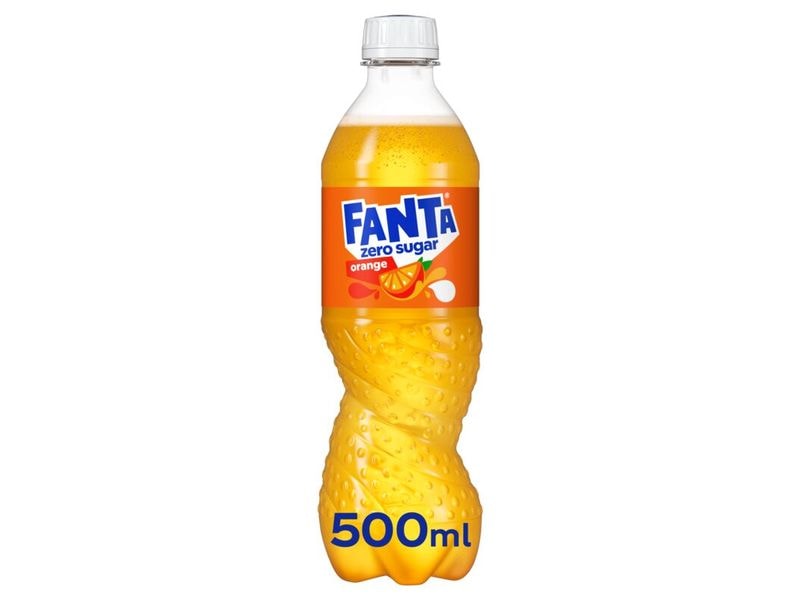 Fanta Soft-Drinks Orange Zero 6 x 0.5 l Kalorienfreies Erfrischungsgetränk mit Orangengeschmack
