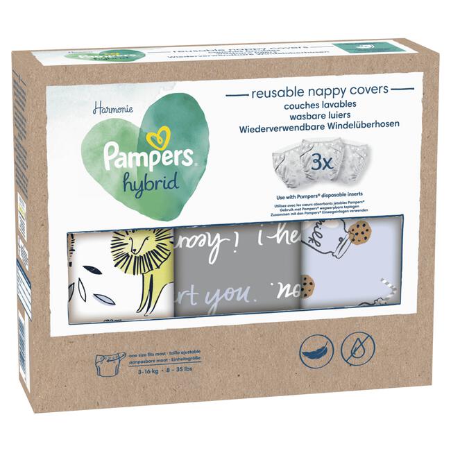 Pampers Harmonie Hybrid Wasbare Luiers 3KG-16KG 3 stuks