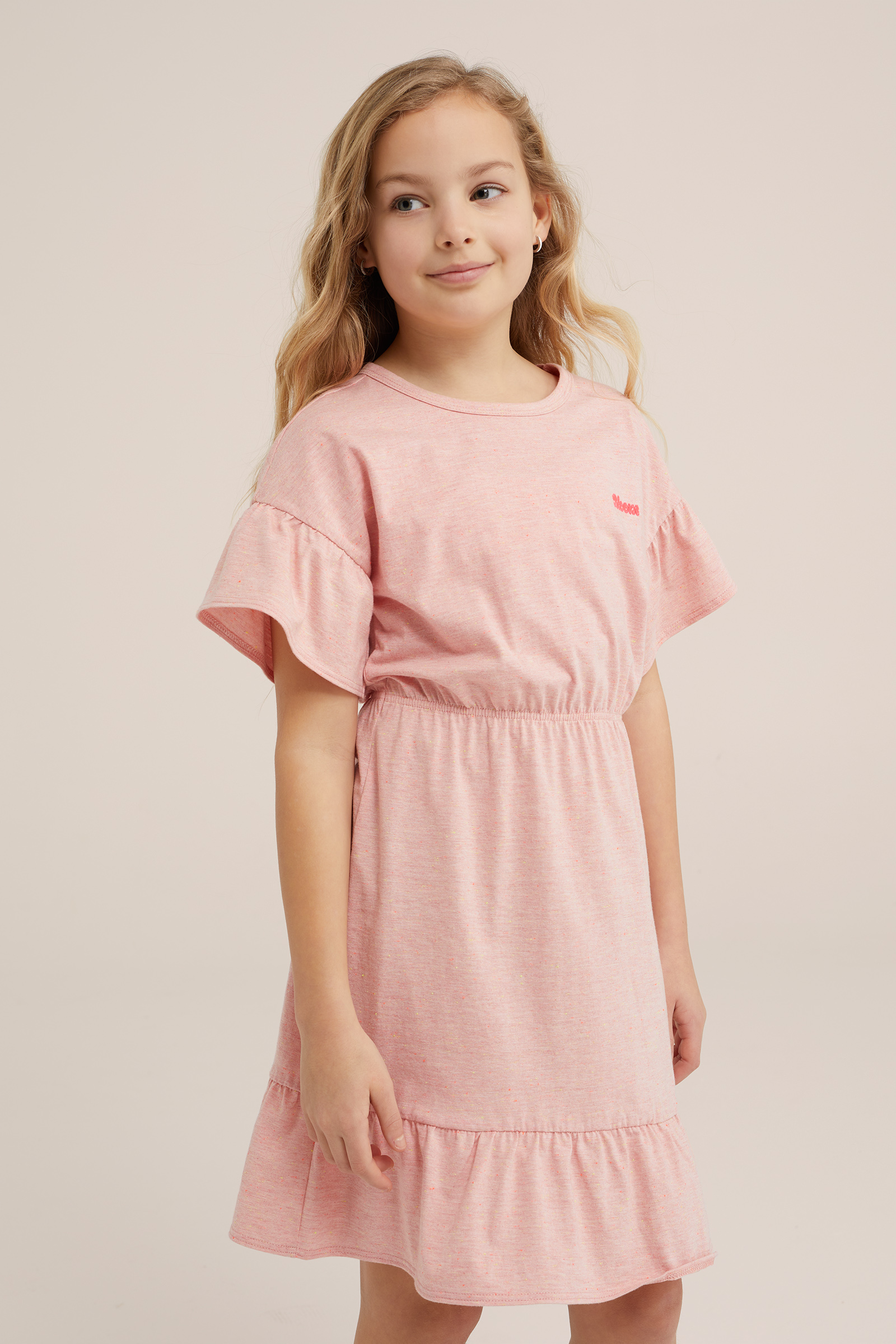 Meisjes jurk met dessin WE Fashion Multikleur