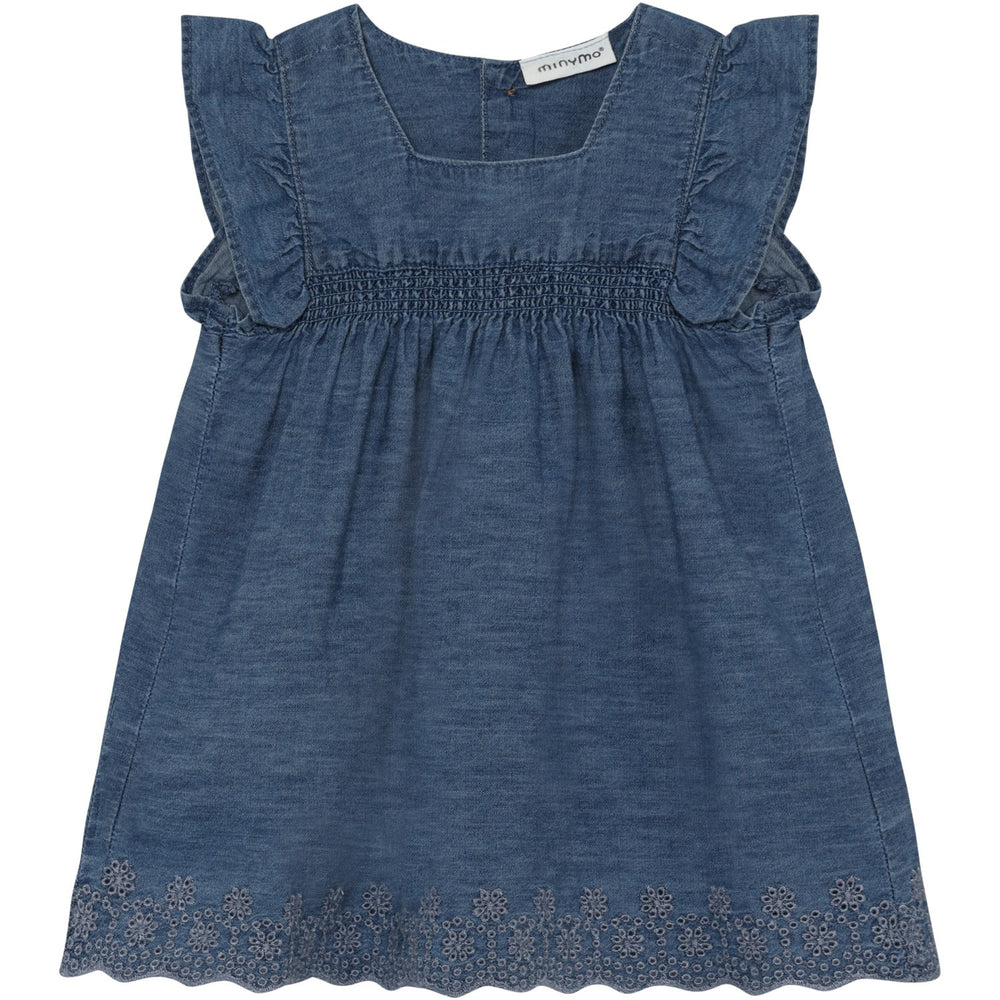 Køb Minymo Faded Denim Kjole Ss Chambray