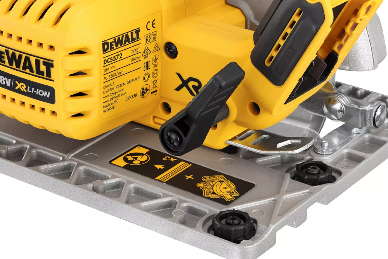 DeWALT DCS572NT XR 18V Li-ion accu cirkelzaag body in TSTAK - 184mm