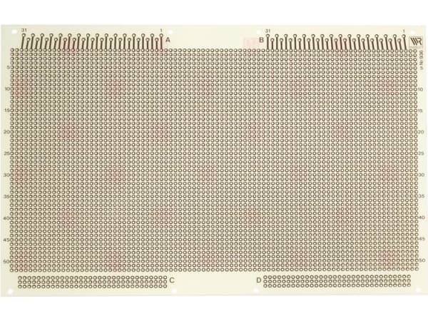 Rademacher WR-Typ 936 Printplade til eksperimenter Epoxyd (L x B) 233.4 mm x 160 mm 35 µm Indhold 1 stk