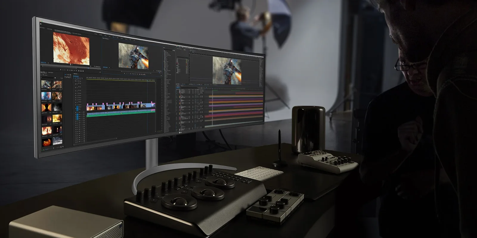 LG UltraWide 49WQ95C-W Écrans de bureau et professionnels
