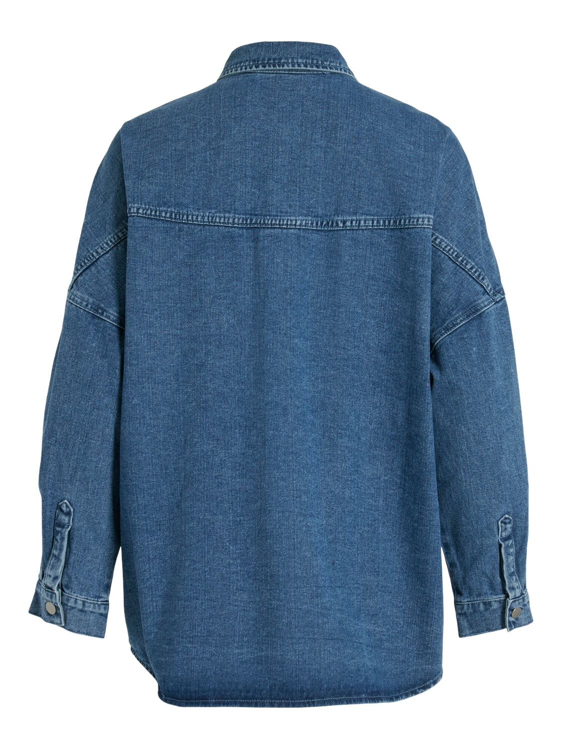Vila  Vimalou Oversized denimskjorte - Medium Blue Denim
