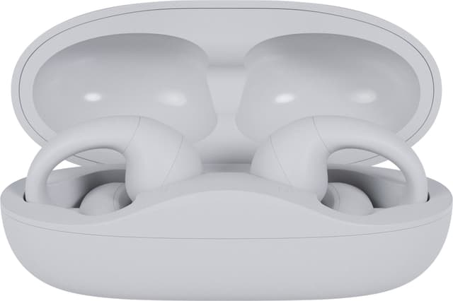 Happy Plugs OWS Clip true wireless open-ear høretelefoner (hvid)