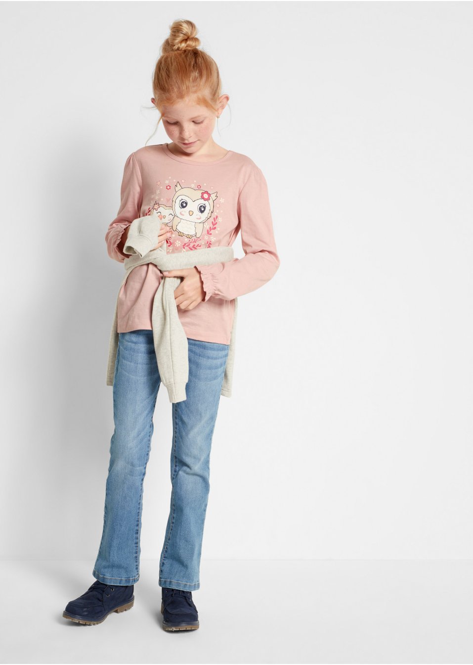 Lot de 2 T-shirts manches longues fille