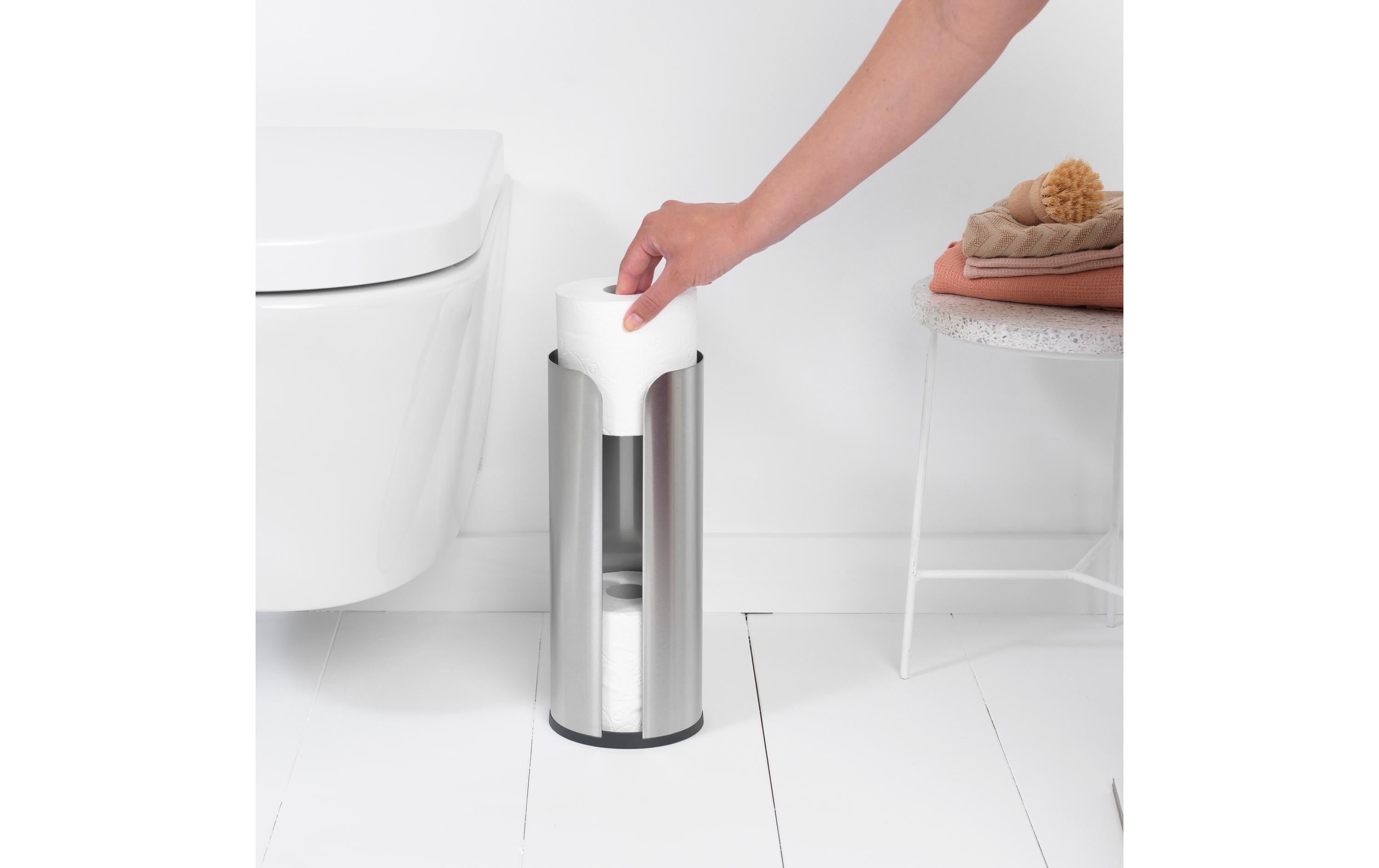 Toilettenpapierhalter ReNew für 3 Rollen, Silber mattWC-Rollenhalter