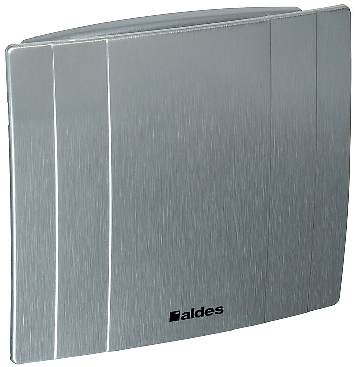 Aérateur temporisé déco alu ø100 mm, 70m3