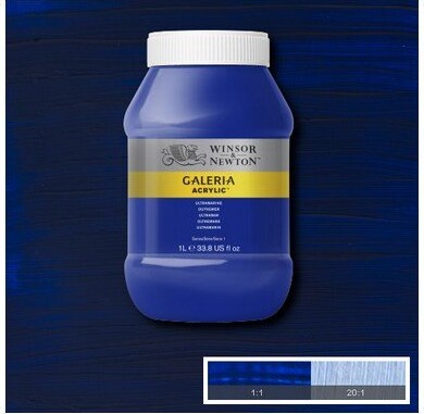Winsor & Newton - Galeria Akrylmaling - Ultramarine 1000 ML