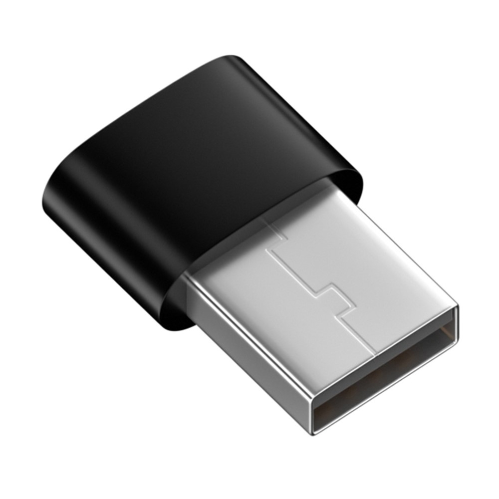 USB A auf USB C Lade und Daten Adapter Stecker Fast Charge - Schwarz