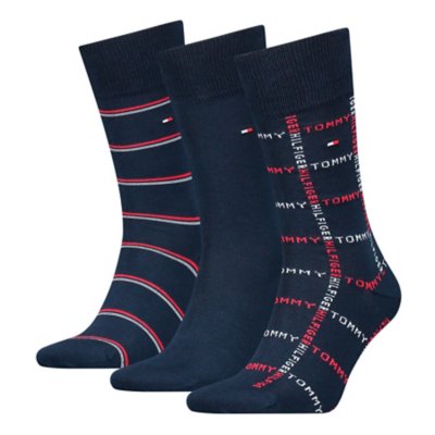 Chaussettes homme 3P Giftbx Grid Stripe TOMMY HILFIGER