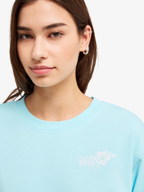 Surf Stoked Terry Vint Sweat Bleu Femme