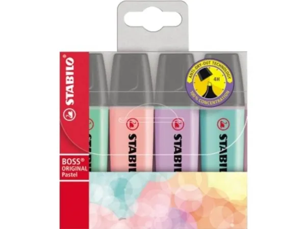 Stabilo Boss® Original Pastel med 4 stk.
