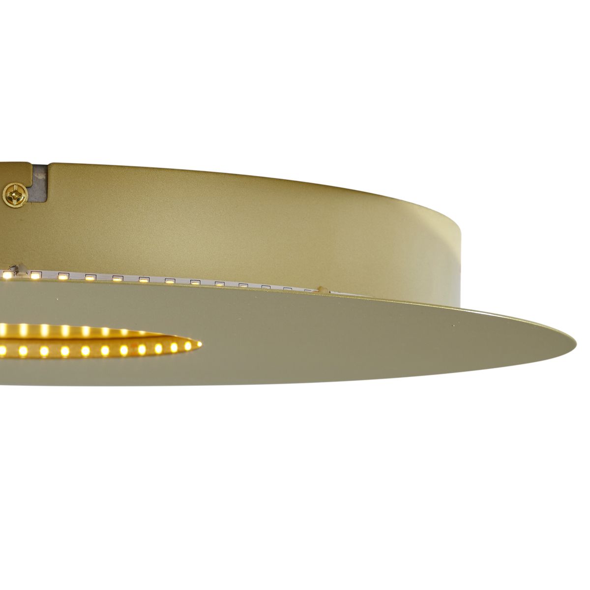 Moderne plafondlamp goud 40cm incl. LED 3-staps dimbaar - Morning