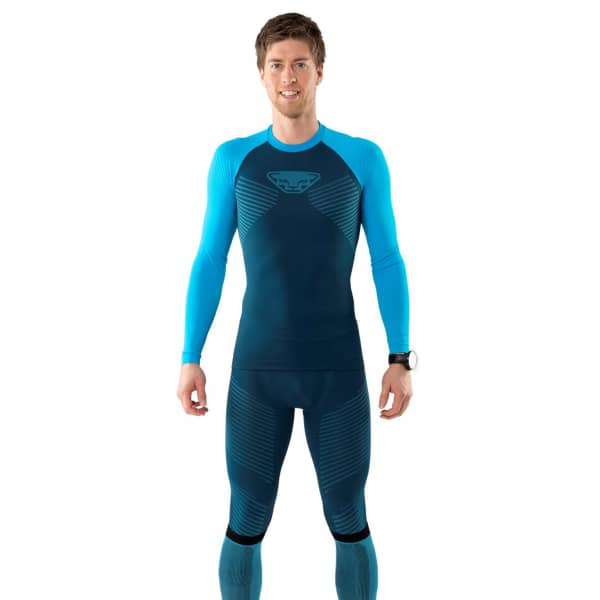 T-shirt thermique DYNAFIT SPEED DRYARN LONG-SLEEVED TEE M METHYL BLUE