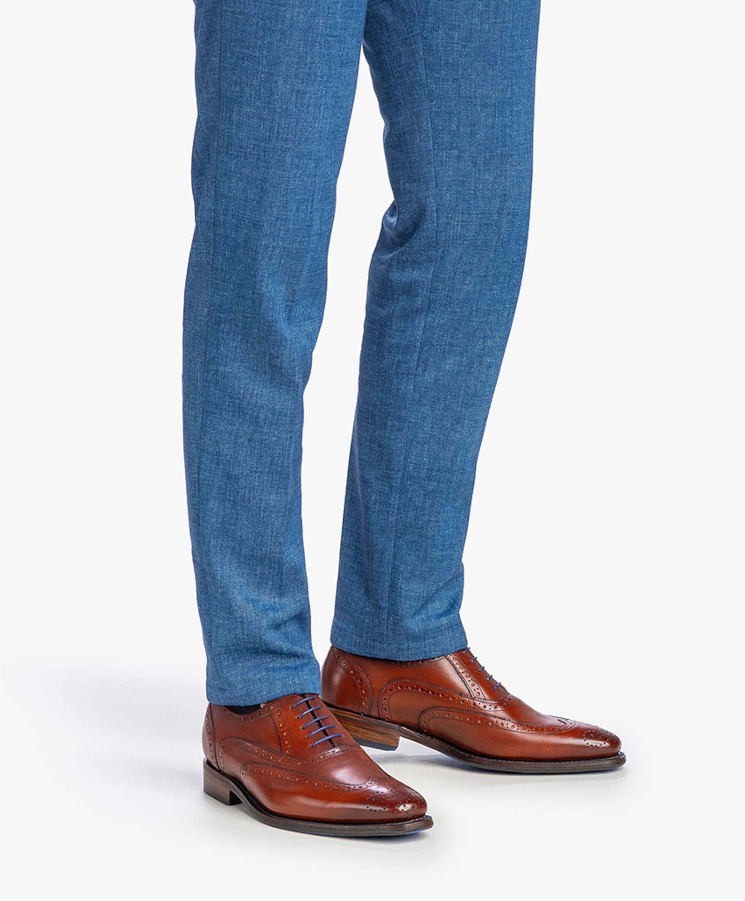 Floris van Bommel heren veterschoenen bruin